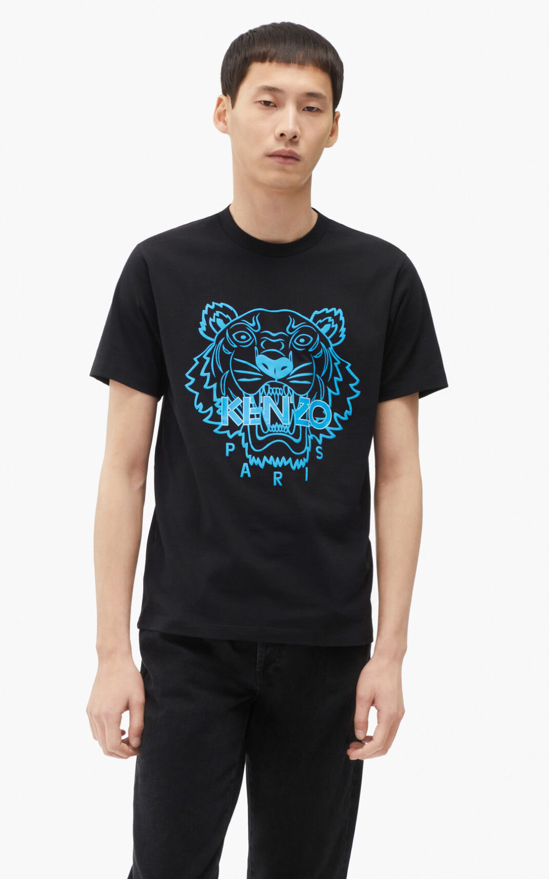 Camiseta Kenzo Tiger Masculino - Pretas | 903GHFQDS